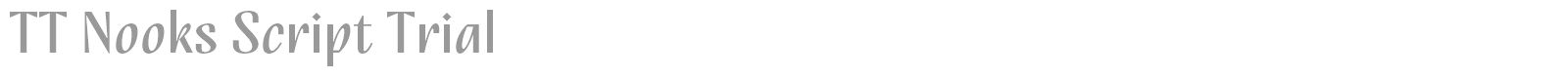 TT Nooks Script font preview